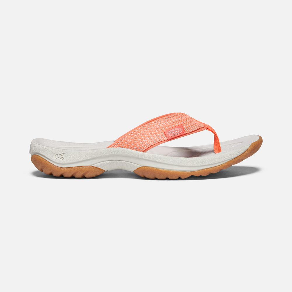 Keen Sandaal Dames Wit/Koraal - Kona Ii - 40812-BMEY